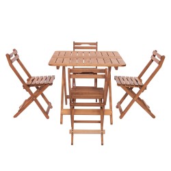 GRUP-K 109-Modermo Ahşap Katlanır Masa (80*80)cm.(1 Adet)+ 110-Modermo Ahşap Katlanır Sandalye(4 Adet) GRUP-K 109-Modermo Ahşap Katlanır Masa (80*80)cm.(1 Adet)+ 110-Modermo Ahşap Katlanır Sandalye(4 Adet)