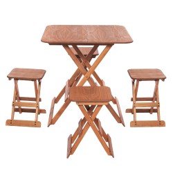 GRUP - A -108-Masa(70*70)cm.(1 adet)+111-Tabure(4 adet) GRUP - A -108-Masa(70*70)cm.(1 adet)+111-Tabure(4 adet)