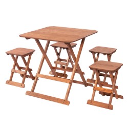 GRUP - A -108-Masa(70*70)cm.(1 adet)+111-Tabure(4 adet) GRUP - A -108-Masa(70*70)cm.(1 adet)+111-Tabure(4 adet)